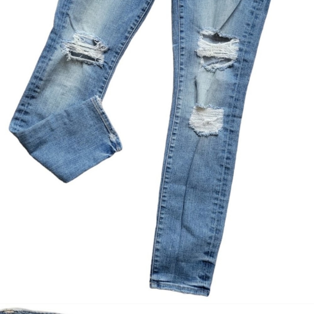 Good american good legs skinny distressed jeans
